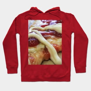 Juicy Slice of Ketchup And Mayo Pizza Photo Hoodie